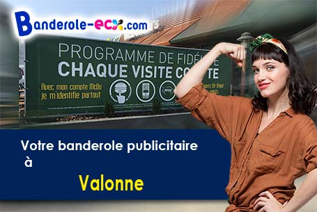 A Valonne (Doubs/25190) commandez votre banderole personnalisée