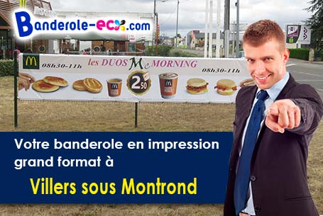 Banderole publicitaire pour vos foires à Villers-sous-Montrond (Doubs/25620)
