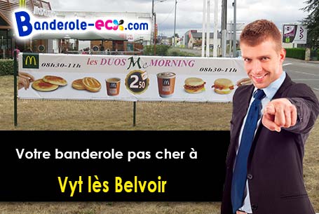 Banderole publicitaire pour vos foires à Vyt-lès-Belvoir (Doubs/25430)