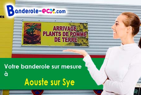 Votre banderole publicitaire sur mesure à Aouste-sur-Sye (Drôme/26400)