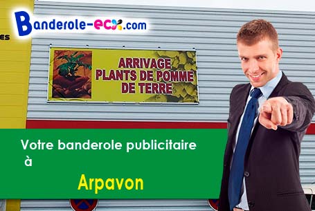 Votre banderole pas cher sur mesure à Arpavon (Drôme/26110)