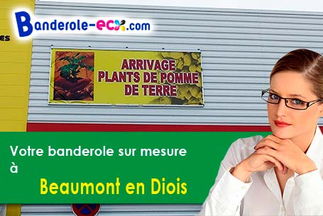 Votre banderole pas cher sur mesure à Beaumont-en-Diois (Drôme/26310)