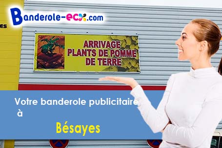 Banderole publicitaire pour vos foires à Bésayes (Drôme/26300)