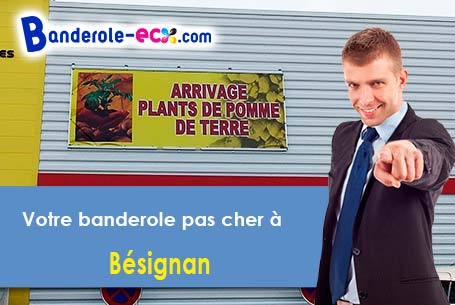 Banderole publicitaire pour vos foires à Bésignan (Drôme/26110)