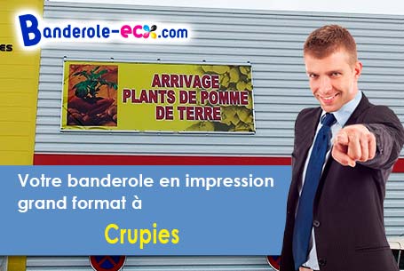 A Crupies (Drôme/26460) commandez votre banderole personnalisée