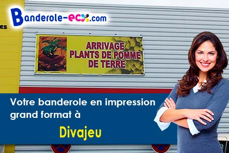 Votre banderole personnalisée sur mesure à Divajeu (Drôme/26400)