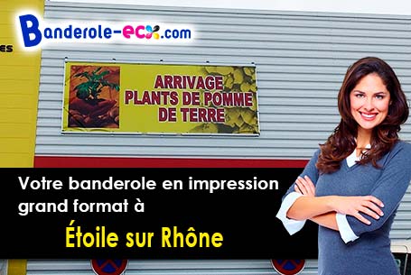 Banderole publicitaire pour vos foires à Étoile-sur-Rhône (Drôme/26800)