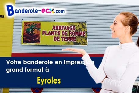 Commandez votre banderole pas cher à Eyroles (Drôme/26110)