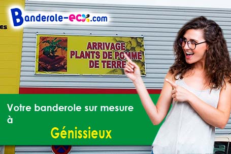 Votre banderole personnalisée sur mesure à Génissieux (Drôme/26750)