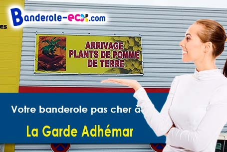 Votre banderole publicitaire sur mesure à La Garde-Adhémar (Drôme/26700)