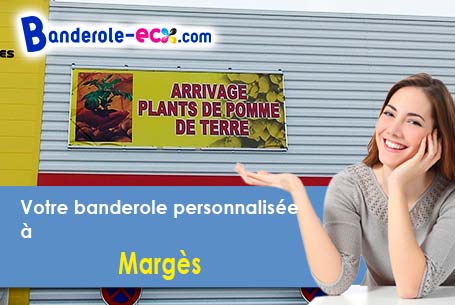 A Margès (Drôme/26260) commandez votre banderole personnalisée
