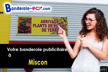 Banderole publicitaire pour vos foires à Miscon (Drôme/26310)