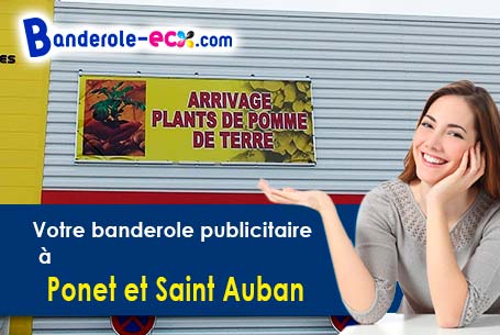Banderole publicitaire pour vos foires à Ponet-et-Saint-Auban (Drôme/26150)
