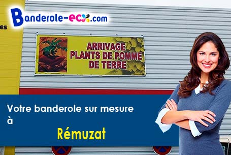 Votre banderole personnalisée sur mesure à Rémuzat (Drôme/26510)