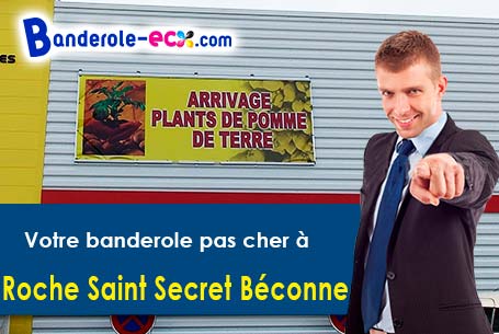 Votre banderole publicitaire sur mesure à Roche-Saint-Secret-Béconne (Drôme/26770)