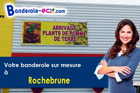 Votre banderole pas cher sur mesure à Rochebrune (Drôme/26110)