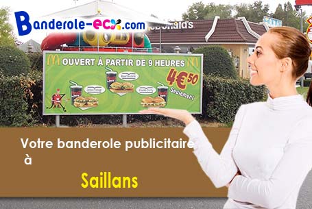 Votre banderole publicitaire sur mesure à Saillans (Drôme/26340)