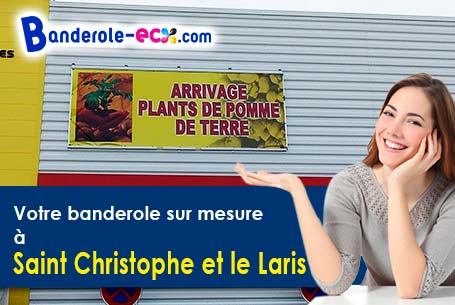 A Saint-Christophe-et-le-Laris (Drôme/26350) commandez votre banderole personnalisée