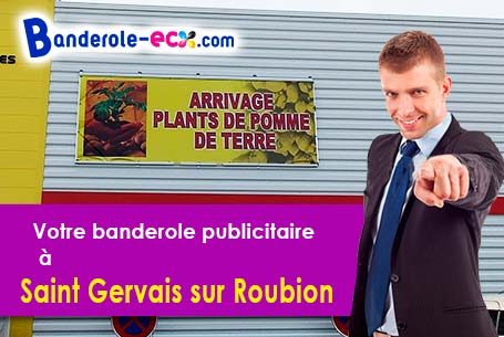 Banderole publicitaire pour vos foires à Saint-Gervais-sur-Roubion (Drôme/26160)