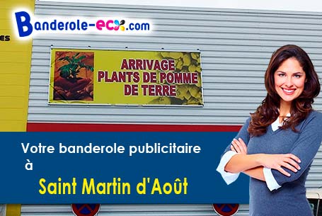 Votre banderole publicitaire sur mesure à Saint-Martin-d'Août (Drôme/26330)