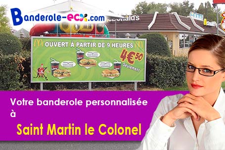 Votre banderole pas cher sur mesure à Saint-Martin-le-Colonel (Drôme/26190)
