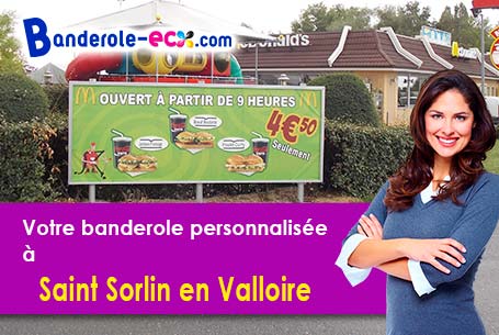 Votre banderole publicitaire sur mesure à Saint-Sorlin-en-Valloire (Drôme/26210)