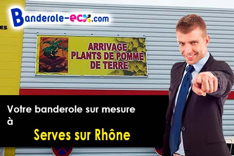 Banderole publicitaire pour vos foires à Serves-sur-Rhône (Drôme/26600)