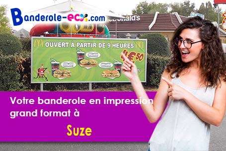 Votre banderole publicitaire sur mesure à Suze (Drôme/26400)