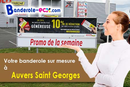 Création graphique gratuite de votre banderole personnalisée à Auvers-Saint-Georges (Essonne/91580)