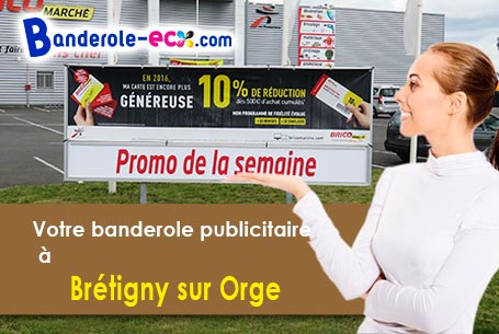 Création graphique inclus pour votre banderole pas cher à Brétigny-sur-Orge (Essonne/91220)