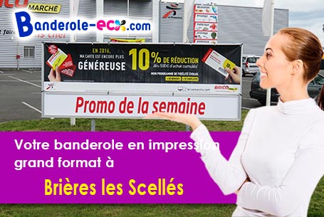 Création graphique inclus pour votre banderole personnalisée à Brières-les-Scellés (Essonne/91150)