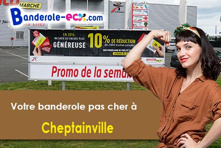 Création graphique gratuite de votre banderole publicitaire à Cheptainville (Essonne/91630)