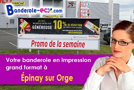 Création graphique inclus pour votre banderole personnalisée à Épinay-sur-Orge (Essonne/91360)