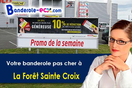 Création graphique gratuite de votre banderole personnalisée à La Forêt-Sainte-Croix (Essonne/91150)