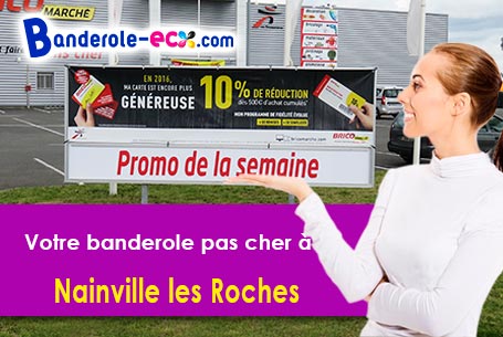 Création graphique gratuite de votre banderole publicitaire à Nainville-les-Roches (Essonne/91750)