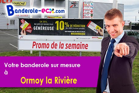 Création graphique inclus pour votre banderole personnalisée à Ormoy-la-Rivière (Essonne/91150)