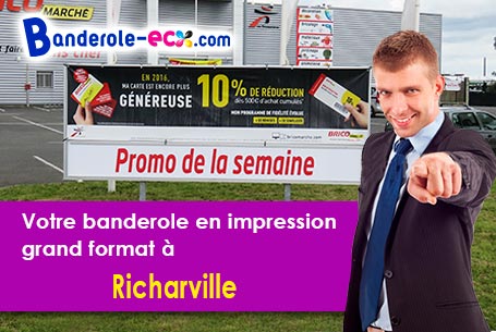 Création graphique gratuite de votre banderole personnalisée à Richarville (Essonne/91410)