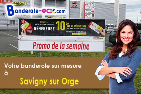 Création graphique gratuite de votre banderole publicitaire à Savigny-sur-Orge (Essonne/91600)