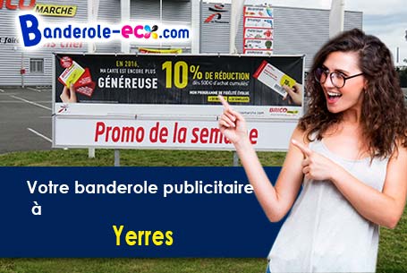 Création graphique gratuite de votre banderole publicitaire à Yerres (Essonne/91330)