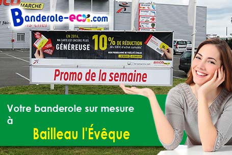 Création de votre banderole personnalisée à Bailleau-l'Évêque (Eure-et-Loir/28300)