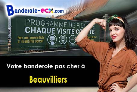 Votre banderole personnalisée sur mesure à Beauvilliers (Eure-et-Loir/28150)