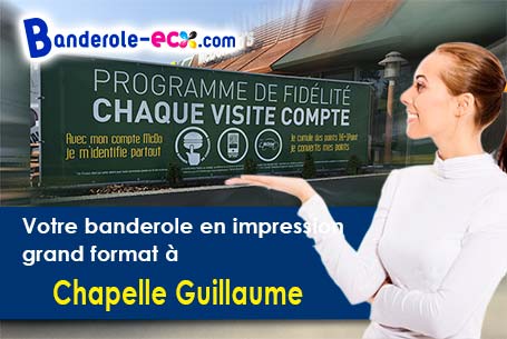 Votre banderole publicitaire sur mesure à Chapelle-Guillaume (Eure-et-Loir/28330)