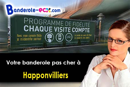Votre banderole pas cher sur mesure à Happonvilliers (Eure-et-Loir/28480)