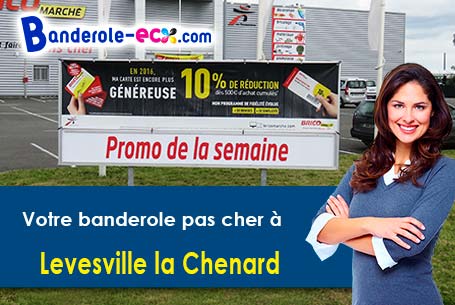 Création de votre banderole pas cher à Levesville-la-Chenard (Eure-et-Loir/28310)