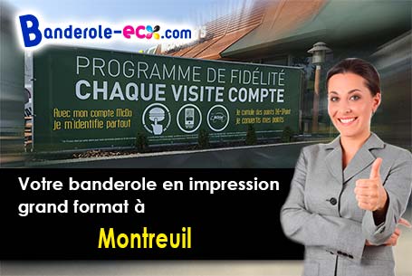 Votre banderole publicitaire sur mesure à Montreuil (Eure-et-Loir/28500)