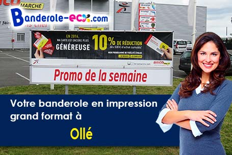 Création de votre banderole personnalisée à Ollé (Eure-et-Loir/28120)