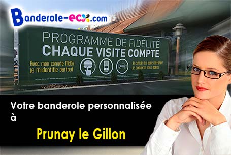 Votre banderole personnalisée sur mesure à Prunay-le-Gillon (Eure-et-Loir/28360)