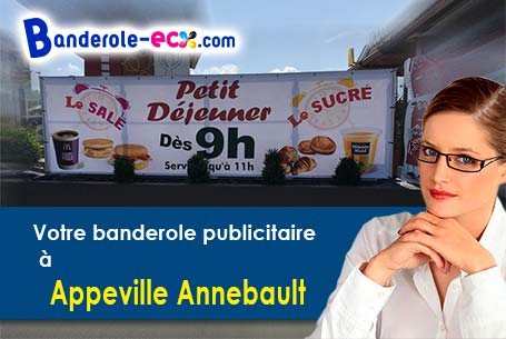 Votre banderole personnalisée sur mesure à Appeville-Annebault (Eure/27290)