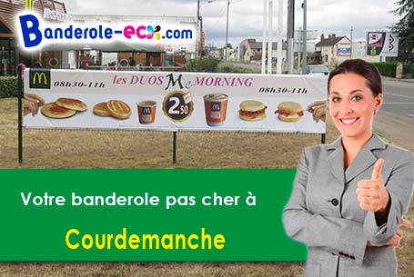 Votre banderole personnalisée sur mesure à Courdemanche (Eure/27320)