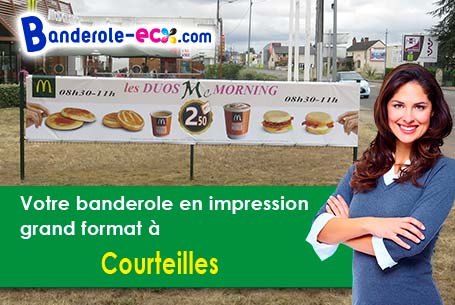 Votre banderole publicitaire sur mesure à Courteilles (Eure/27130)